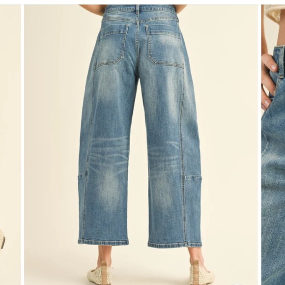 MIOU MUSE BARREL LEG JEANS - Picture 7 of 10